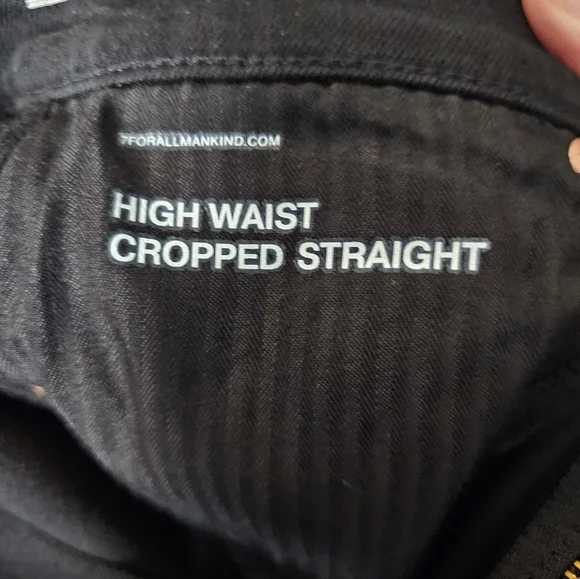 7 for all mankind high waist cropped straight size 29 - Picture 7 of 8